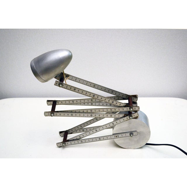 Wood Halogen Table Lamp, 1980s For Sale - Image 7 of 14