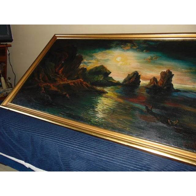 Zdzisław Przebindowski, Landscape, Oil on Canvas For Sale - Image 8 of 11