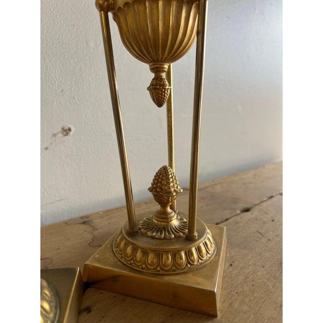 Early 20th Century Bronze Candle Holders For Sale In Los Angeles - Image 6 of 11