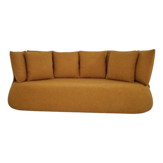 Fat Sofa in Mustard Bouclé Fabric from B&B Italia For Sale