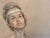 A captivating original pastel by American artist&nbsp;Flora B. Giffuni (1919–2009), Hippie portrays a young man wearing a...
