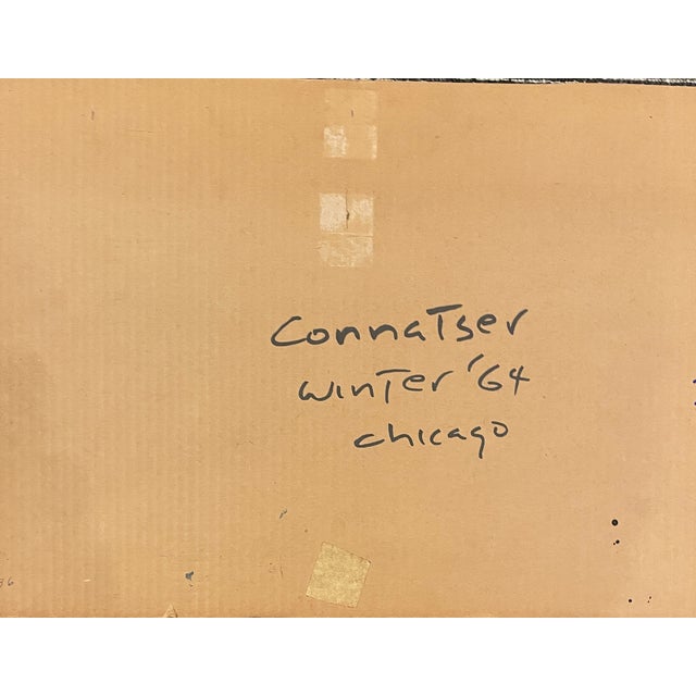 1960s 1964 Larry Connatser Chicago Painting For Sale - Image 5 of 5