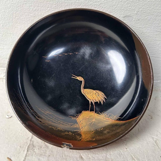 Meiji Era Urushi Maki-E Owan Bowls, 1890s, Set of 5 For Sale - Image 13 of 18