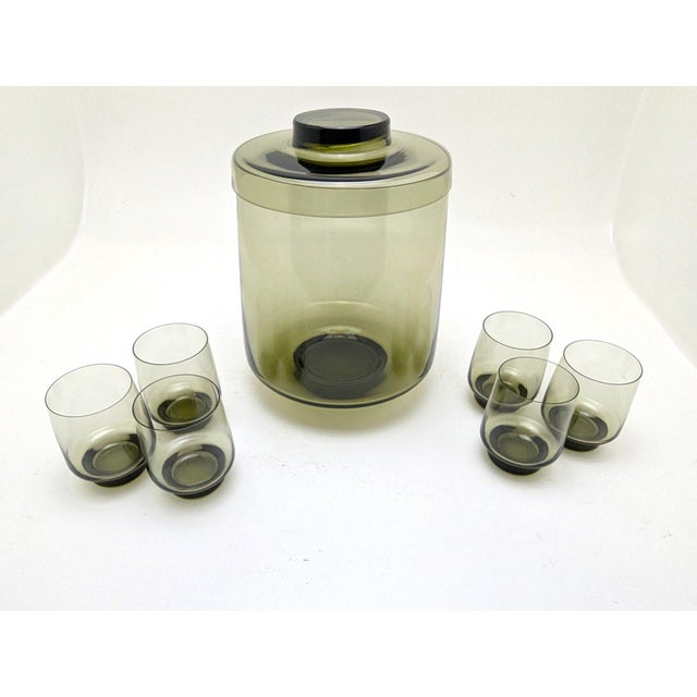 No. 4419 Romance Punch Bowl Service by Friedrich Bundtzen for VEB Olg Oberlausitzer Glaswerke, GDR, 1962, Set of 7 For Sale - Image 11 of 18