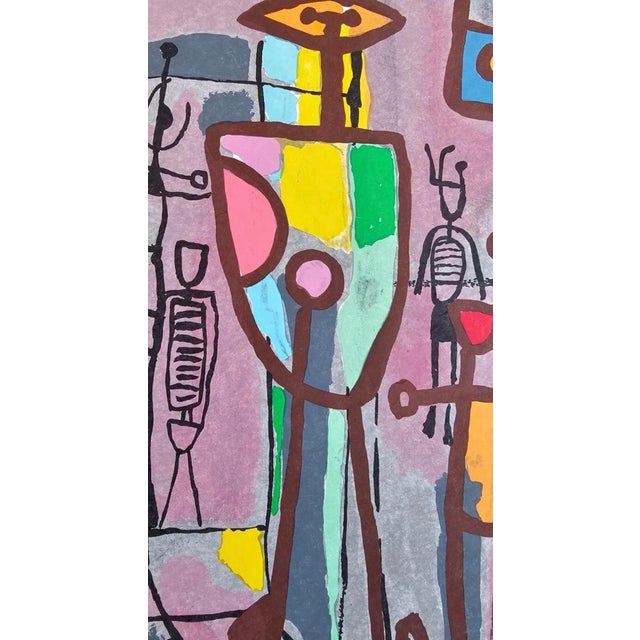 Mid 20th Century Abstract Mayeu Passa “Clameur” Signed Abstract Color Lithograph, 31/85 – Unframed For Sale - Image 10 of 11