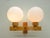 Wood Mid-Century Pine and Opaline Wall Lamp by Uno Dahlén for Aneta, 1970s For Sale - Image 7 of 12