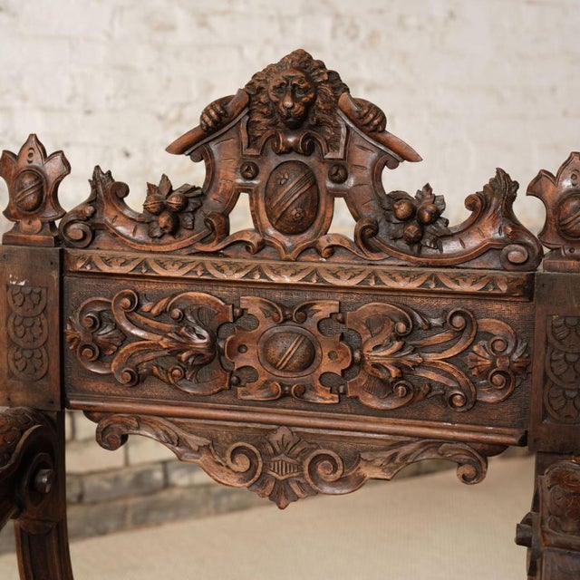1800s French Wooden Armchair For Sale - Image 11 of 13