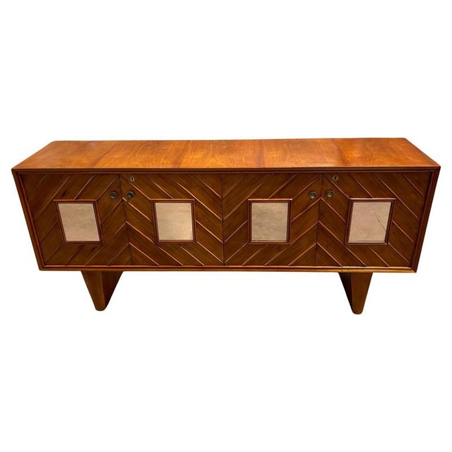 Mid-Century Italian Wooden Sideboard in the style of Paolo Buffa, Milan, 1940s For Sale - Image 11 of 11