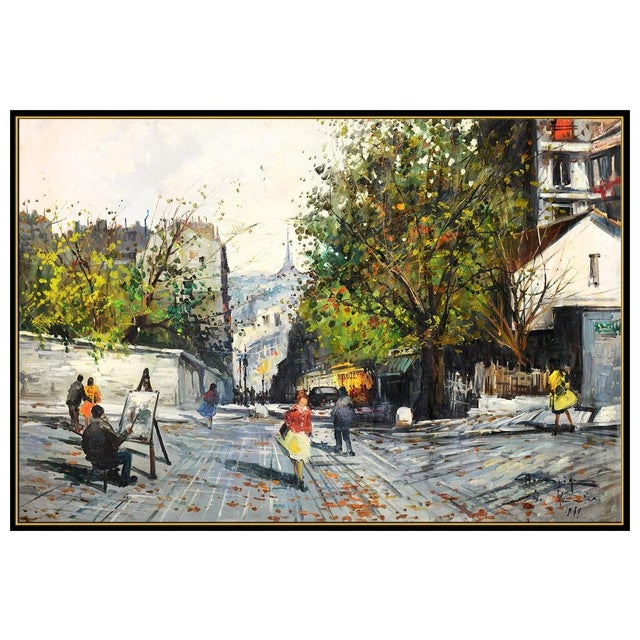 Impressionist Late 20th Century Paris, Montmarte, Claudio Simonetti For Sale - Image 3 of 5