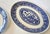 Vintage Flow Blue Willow Ironstone Platters- Set of Two For Sale - Image 4 of 9