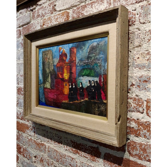 John H. Foote Jr. -Six Nuns Debarking From Joseph Medill Fireboat- Oil Painting For Sale - Image 9 of 11