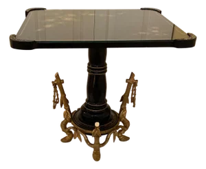 French Low Table with Aesthetic Movement Ormolu Base by Maison Giroux 1870's