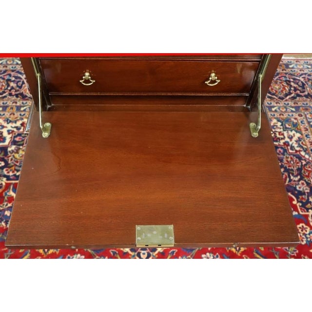 Hickory American Masterpiece Collection Queen Anne Burl Walnut Silver Chest For Sale - Image 11 of 15