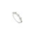 Minimalism Natural Green Sapphire Minimal Gold Stacking Ring Size 5 For Sale - Image 3 of 11