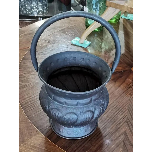 Italian Copper Paper Basket, 1950s For Sale - Image 6 of 6