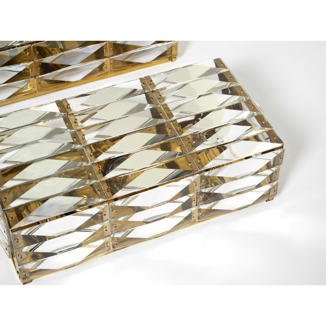 Vintage Brass Wall Lamps with Crystal Shades by Bakalowits & Söhne, 1960s, Set of 2 For Sale - Image 14 of 18