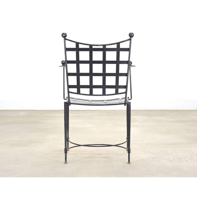 Mario Papperzini Mid-Century Amalfi Iron Patio Garden Armchair For Sale - Image 18 of 18