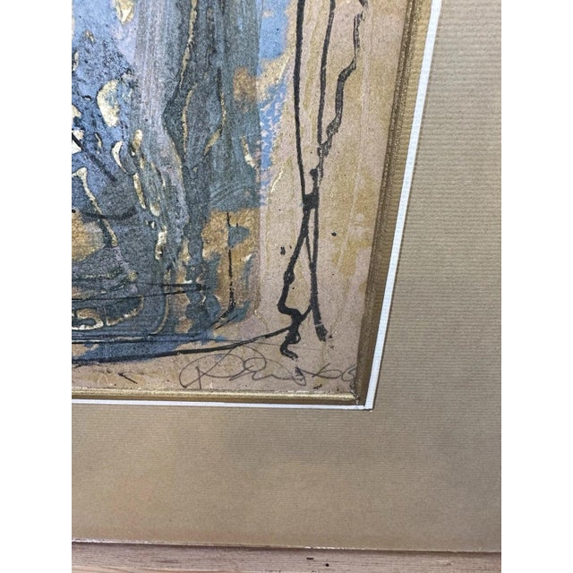 Modernist Artist, Abstract Figure Composition, Oil Painting on Canvas For Sale - Image 9 of 13