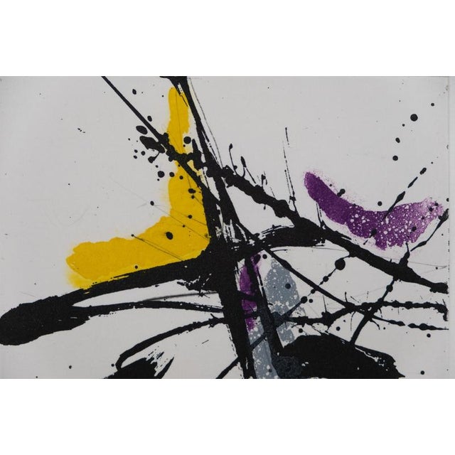 Jean Miotte, Abstract Composition J, Engraving, Framed For Sale - Image 4 of 7