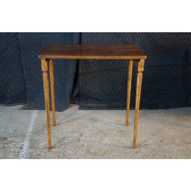 Mid Century French Louis XVI Style Crotch Walnut Nesting Tables Set of Three For Sale - Image 10 of 18