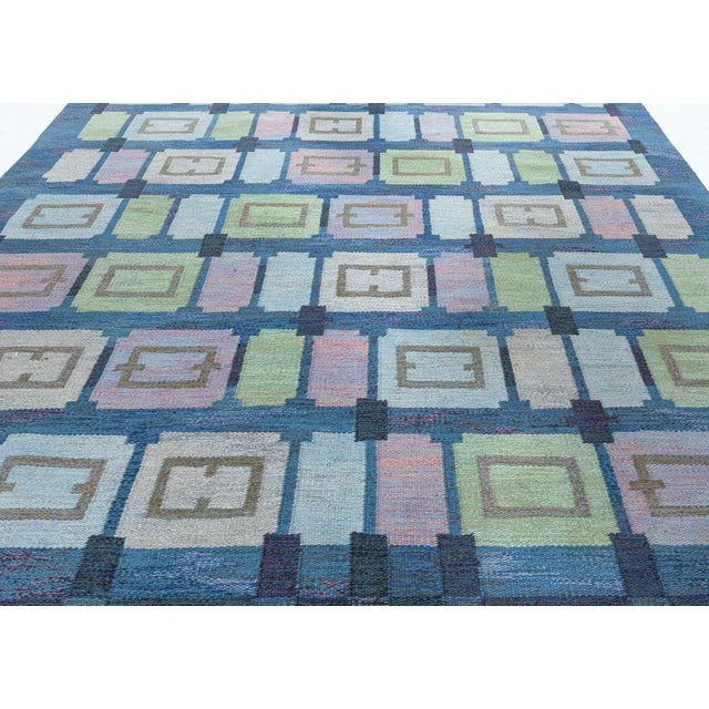 Textile Doris Leslie Blau Vintage Swedish Rug by Judith Johansson Spice Hall For Sale - Image 7 of 8