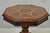 Mid 20th Century Mid 20th Century Contemporary Italian Mediterranean Style Marquetry Inlay Pedestal Side Table For Sale - Image 5 of 12