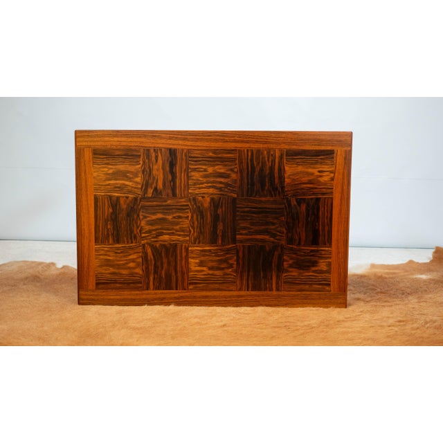 Wood Vintage Scandinavian Heggen Rosewood Side Table For Sale - Image 7 of 16