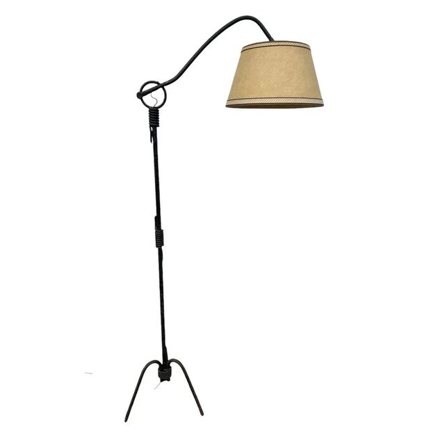 Wrought Iron Floor Lamp by Jean Royère, 1940s For Sale - Image 11 of 11