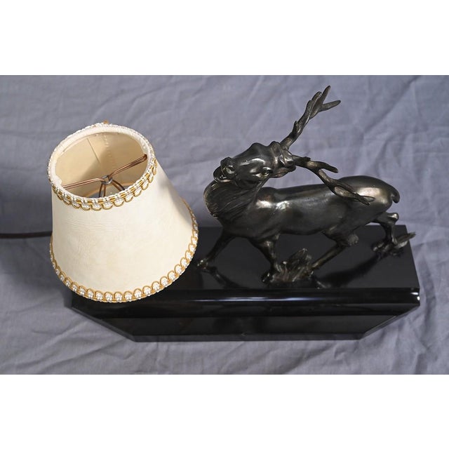 Art Deco Deer Table Lamp, 1930s For Sale - Image 6 of 17
