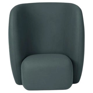 Haven Lounge Chair in Petrol by Warm Nordic For Sale