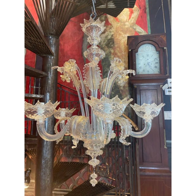 Murano Chandelier, by Venini & Co. For Sale - Image 9 of 9