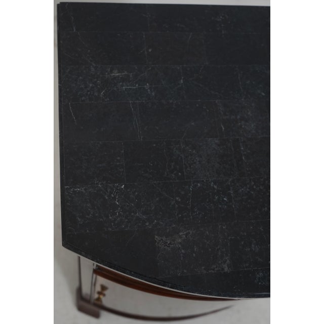 Pair Scarborough House Marble Top Mahogany Nightstands For Sale - Image 14 of 18