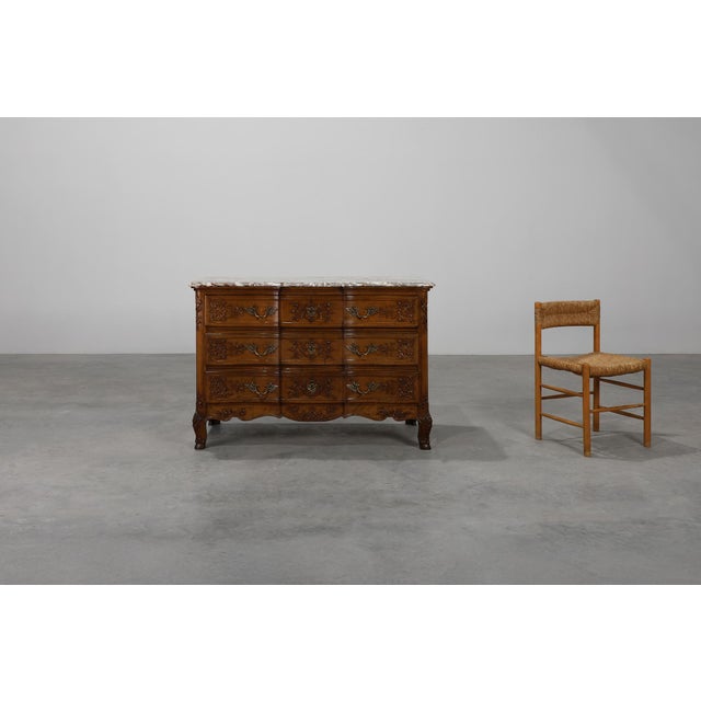 France / 18th century / chest of drawers / oak and marble / louis xv / antiques a magnificent example of 18th-century...