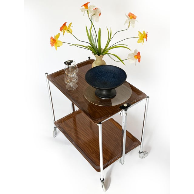 Vintage Dinette Serving Cart, 1970s For Sale - Image 4 of 8