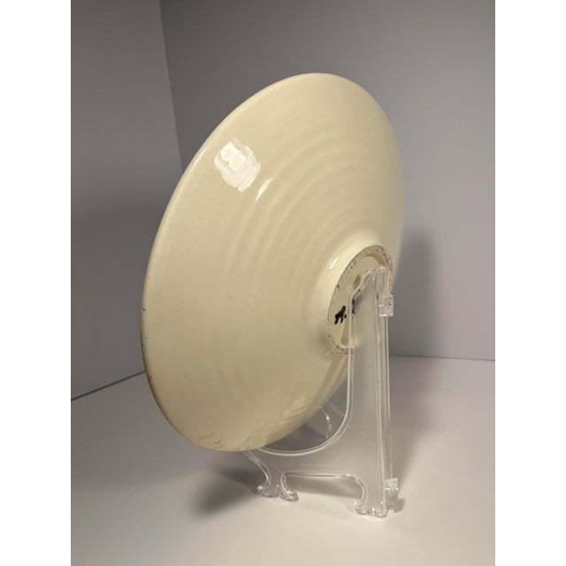 Contemporary Rare Masuo Ojima Japanese-American Artist Vintage Ceramic Studio Pottery Plate 11”d For Sale - Image 3 of 7