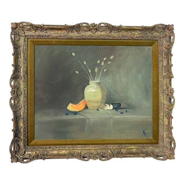 Signed and Framed Original Painting on Canvas by Karen Reinhart (American, 1938-2023) For Sale