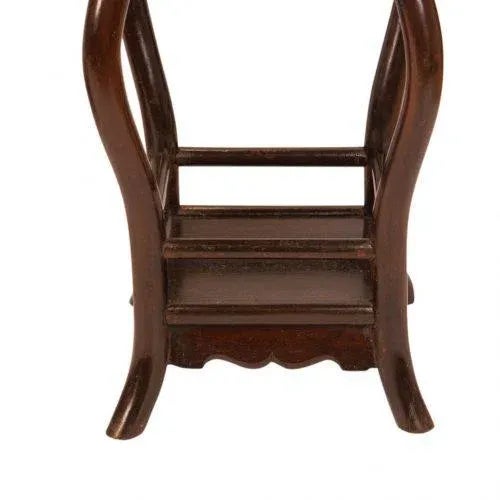 Late 19th Century Chinese 1890s Hong Mu and Marble Round Tables - a Pair For Sale - Image 5 of 7