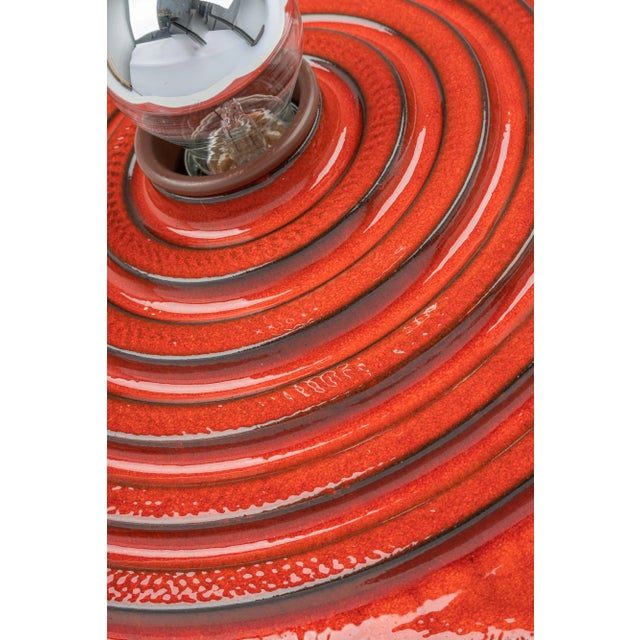 Red Ceramic Wall Light, Germany, 1970s For Sale - Image 12 of 13
