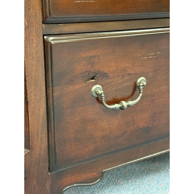 Wood Broyhill “Fireside Cherry” Attic Heirloom Chest of Drawers For Sale - Image 7 of 12