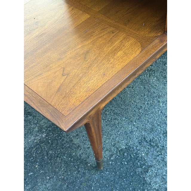 Wood Vintage Imperial Furniture Mid-Century Modern Step-End Table For Sale - Image 7 of 12
