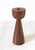 Mid century teak wood candle holder. No maker mark. Minor age wear. Candle hole measures, .5" diam.