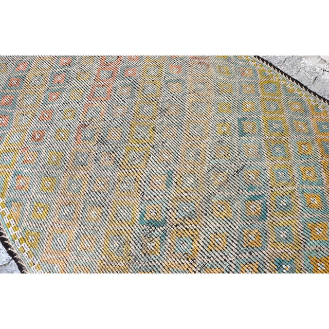 1960s Vintage Anatolian Bohemian Kilim Rug For Sale - Image 6 of 11