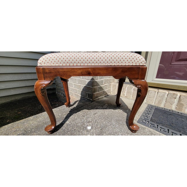 Vintage Ethan Allen Traditional Classics Bench For Sale - Image 12 of 16