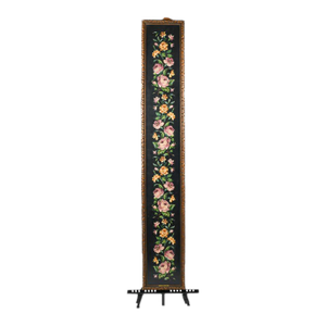 Late 20th Century Large Framed Trailing Roses Needlework