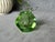 Vintage Faceted Green Glass Candlestick Holder or Paperweight For Sale - Image 4 of 11