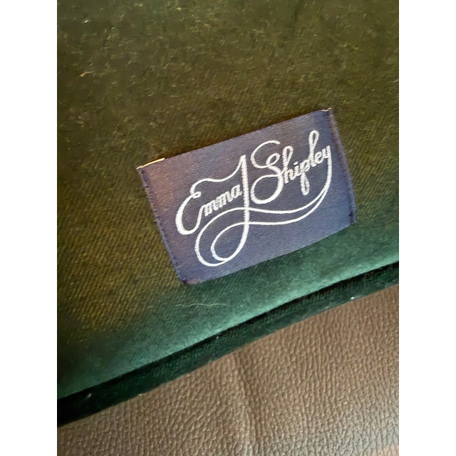 Emma Shipley Snow Leopard Velvet Decorative Pillow For Sale In Seattle - Image 6 of 7