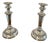 Antique Victorian Silver Plated Candleholders, 1880s, Set of 2 For Sale