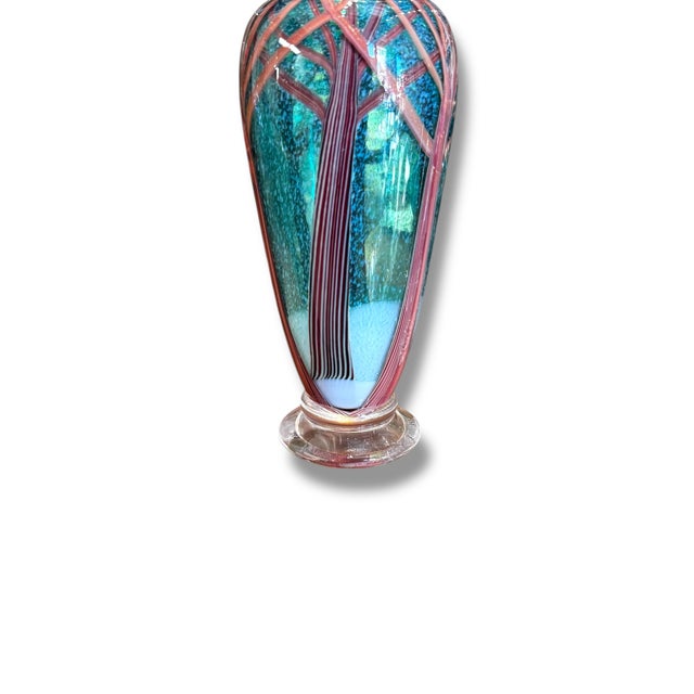 Mid-Century Modern Orient & Flume Snow Storm Vase For Sale - Image 3 of 4