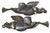 Dove Gray Large Vintage Christmas Trumpet Angels — Pair of Tin Folk Art Holiday Wall Decorations, 23.5ʺ For Sale - Image 8 of 9