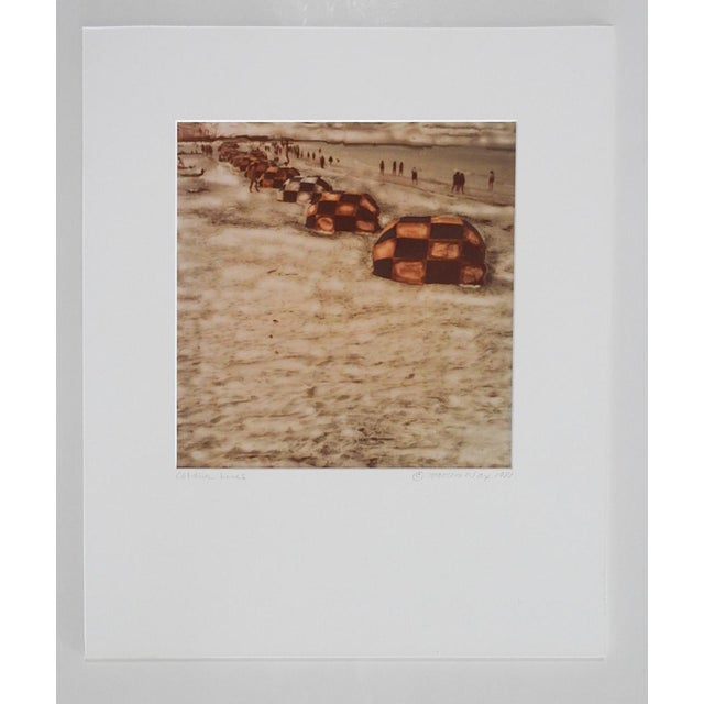 1981 Abstract Cabana Beach Photograph For Sale - Image 4 of 4